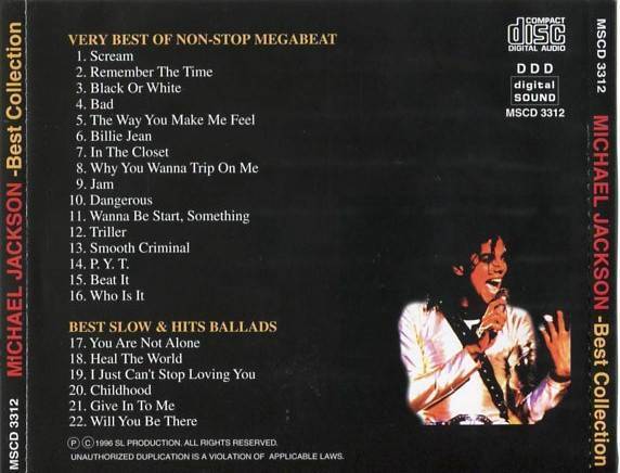 Mega Rare Michael Jackson On Cover Singapore CD FCS4487