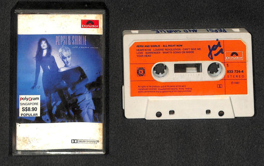 Mega Rare Pepsi & Shirlie All Right Now 1987 Singapore Cassette CS1672