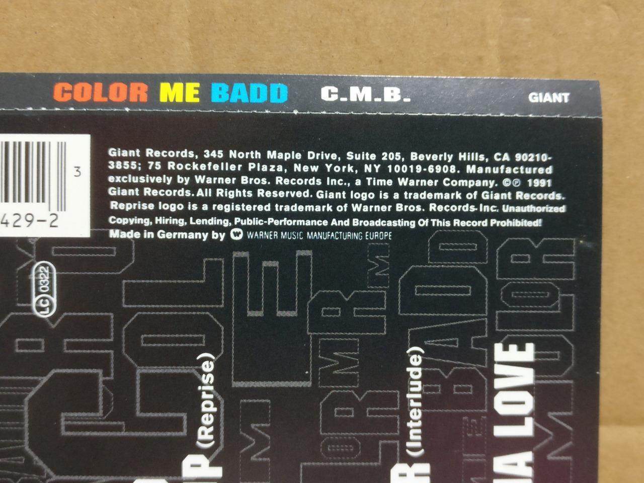 AMM Color Me Badd C.M.B  1991 Germany English CD FCS10119 (No Case)