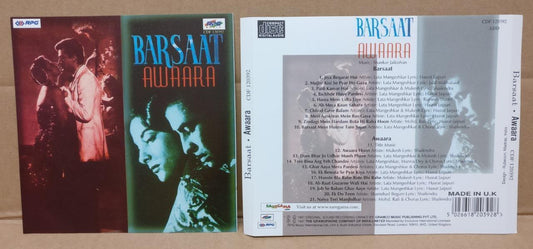 India Bollywood Hindi Movie OST Barsaat Awaara Shankar Jaikishan UK CD FCS9123