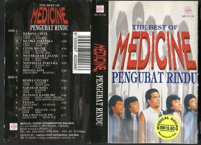 Rare Medicine Malay Rock Band Pengubat Rindu Malaysia Cassette CS283