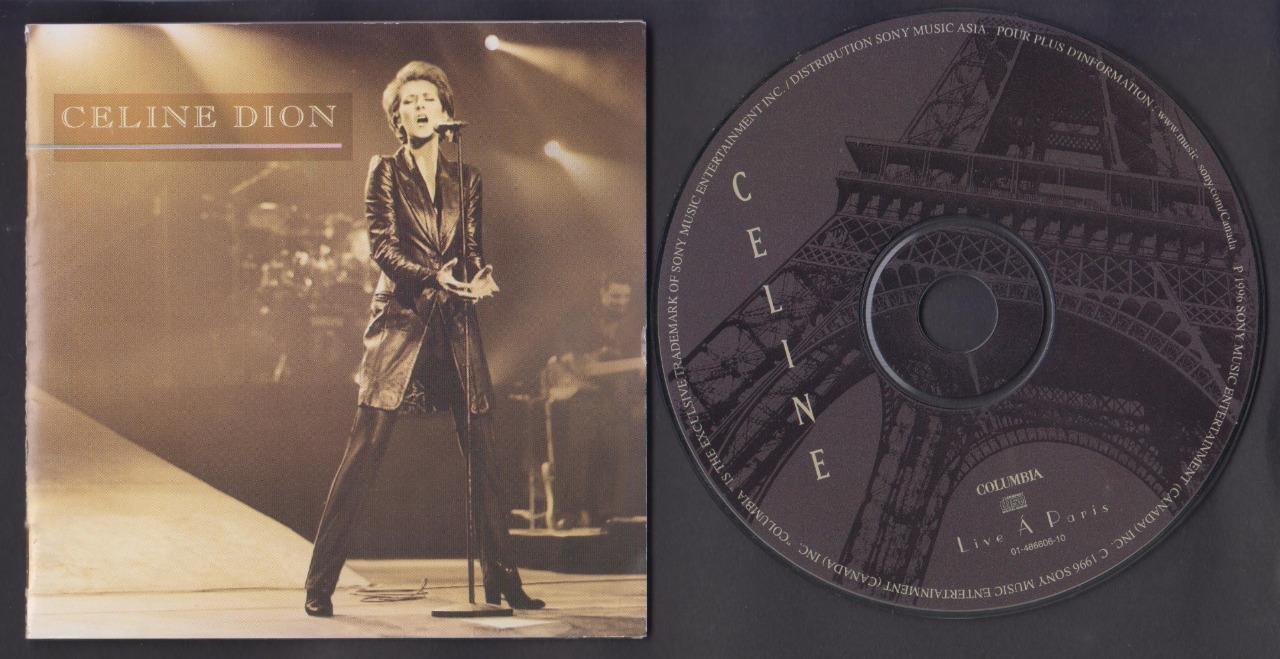 Mega Rare Celine Dion Live A Paris 1996 Sony Music Asia CD FCS6566