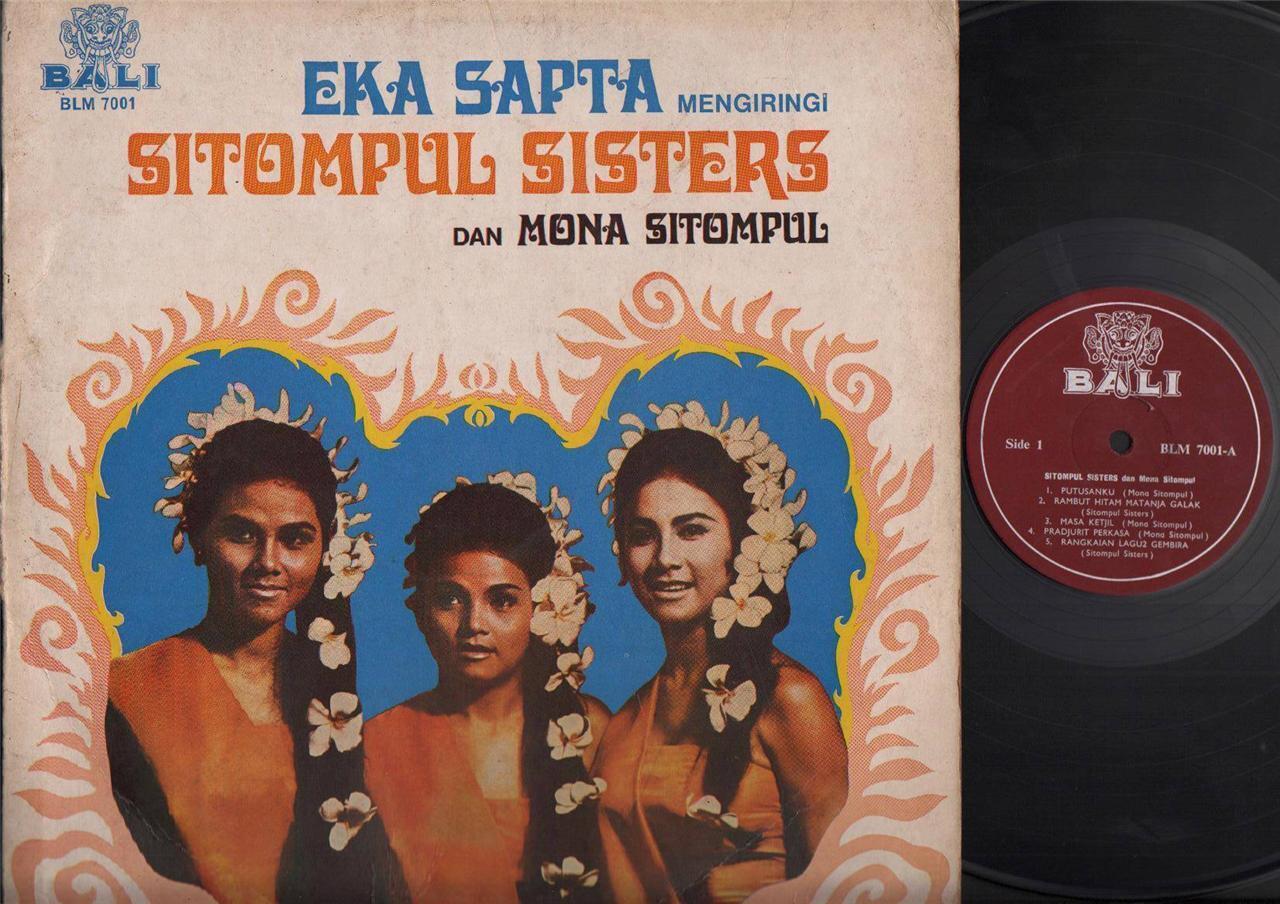 Mega Rare 1968 Indonesia Malay Sitompul Sisters And Mona Sitompul 12" LP MLP369