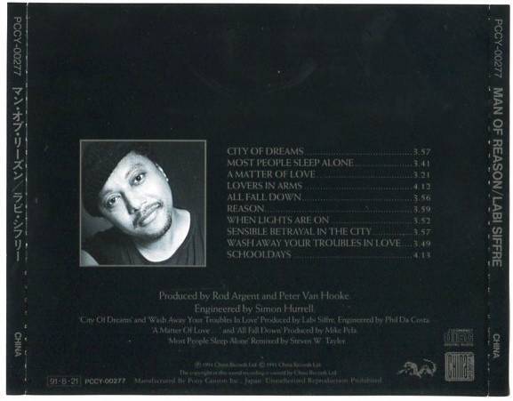 Labi Siffre Man of Reason 1991 Mega Rare Ponycanyon Made In Japan CD FCS5227
