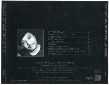 Labi Siffre Man of Reason 1991 Mega Rare Ponycanyon Made In Japan CD FCS5227