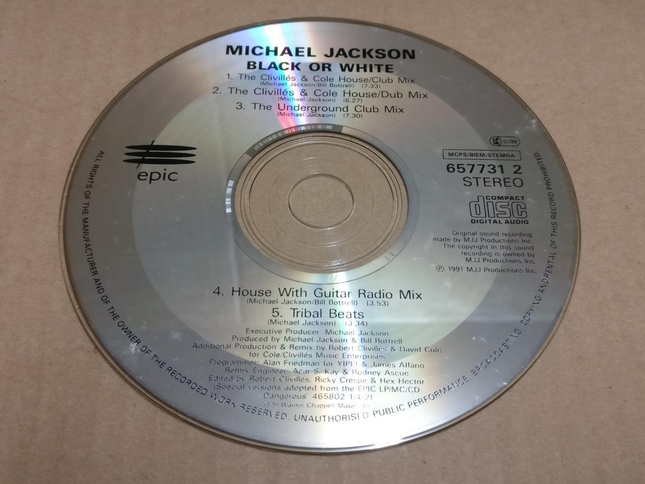 Michael Jackson Black Or White Single CD Radio Remixes 1992 Austria CD FCS9791