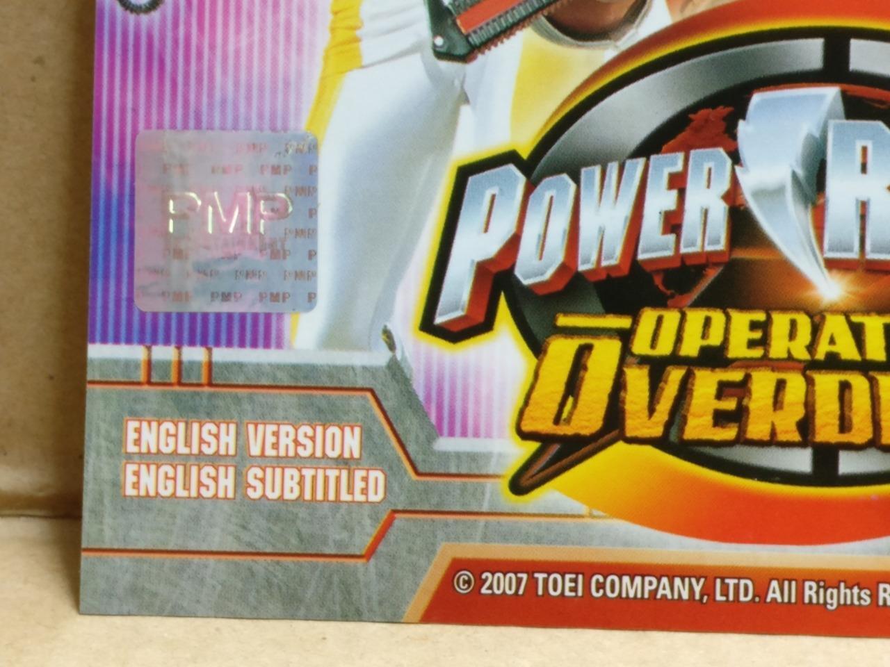 Power Rangers Operation Overdrive (4) Rare Singapore Video VCD & Card FCS9611