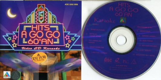 Malaysia Malay A Go Go Hits 60'an Karaoke The Hooks Rhythms Boy 1998 VCD FCS1510