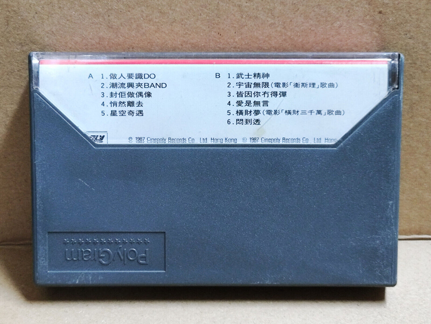 AMM68 SAM HUI 許冠傑 许冠杰 潮流兴夹BAND OST 卡带 CHINESE SINGAPORE CASSETTE 1987 (CS2206)