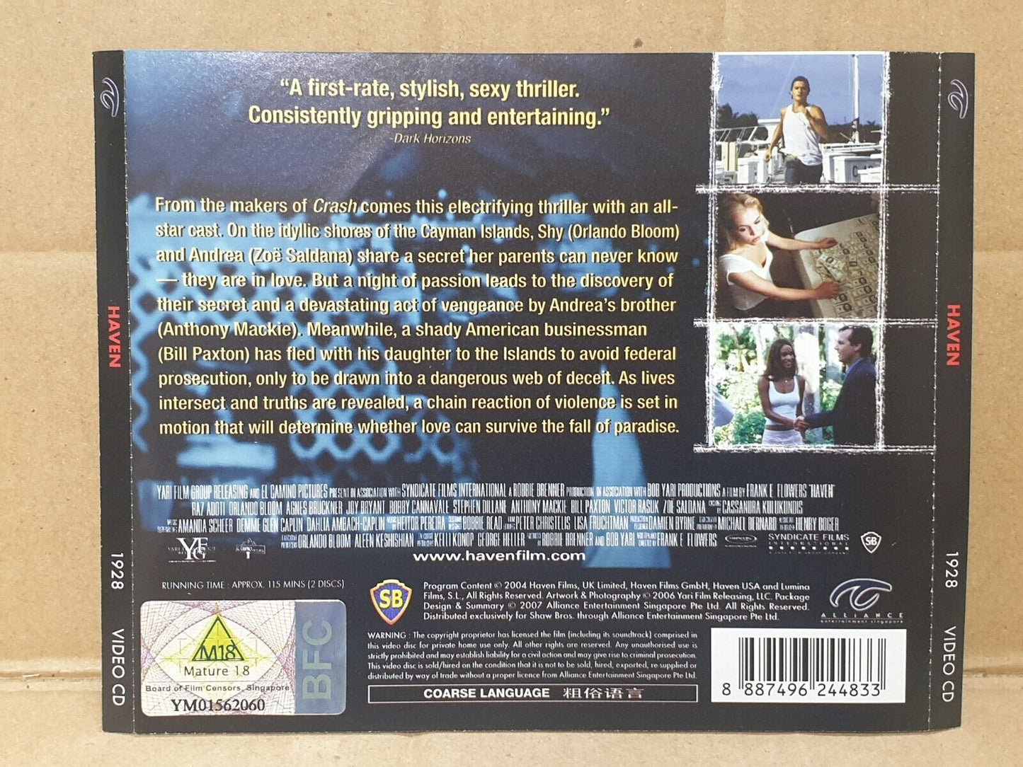 Movie Haven Orlando Bloom Singapore English Video CD 2x VCD (FCS10203)