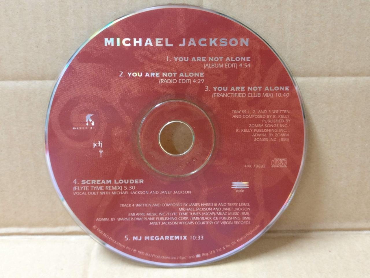 Michael Jackson MJ You Are Not Alone 1995 USA CD FCS9490