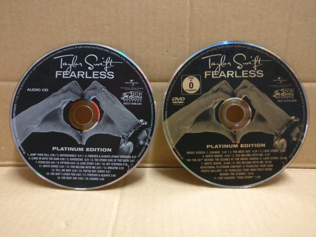 Taylor Swift Fearless Platinum Edition 2009 Rare Singapore CD + DVD FCS9918