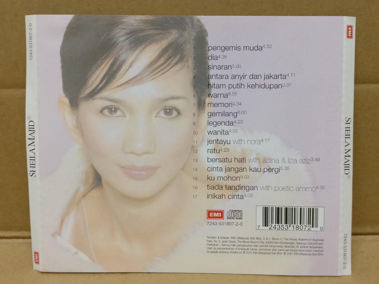Malay Diva Sheila Majid 2001 Mega Rare Malaysia Gold CD FCS8993