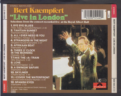 Bert Kaempfert Live In London 1975 Mega Rare Made In Korea Disc CD FCS6857