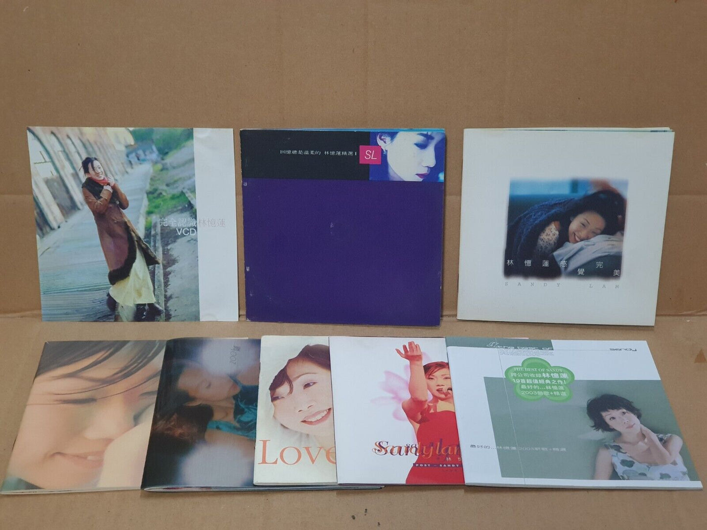 HK Sandy Lam 林忆莲 林憶蓮 Chinese 5x CD+VCD+(2xCD)+(2xVCD) Set Lot  Of 8 (FCS10339) I