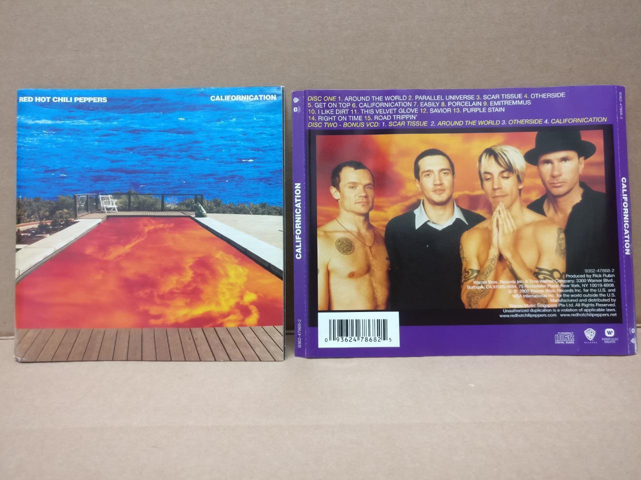 Mega Rare Red Hot Chili Peppers Californication 2000 Singapore CD + VCD FCS8557a