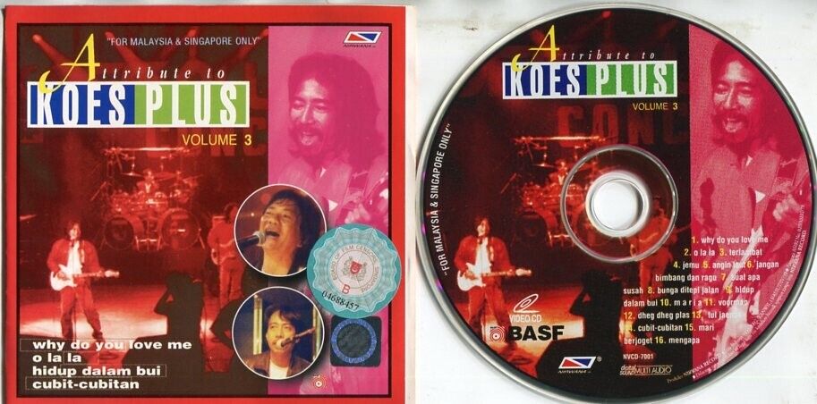 Indonesia Malay Pop Koes Plus Band Vol.3 Malaysia & Singapore Only VCD FCS2383
