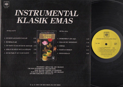 Mega Rare 1990 Malaysia Malay Instrumental Klasik Emas By Adnan HJ 12" LP MLP423