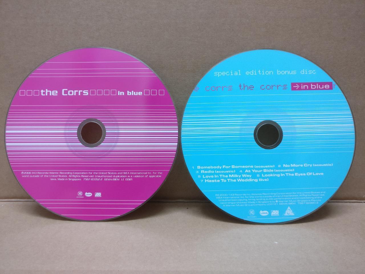 Mega Rare The Corrs In Blue 2000 Special Edition Singapore 2x CD FCS8560a