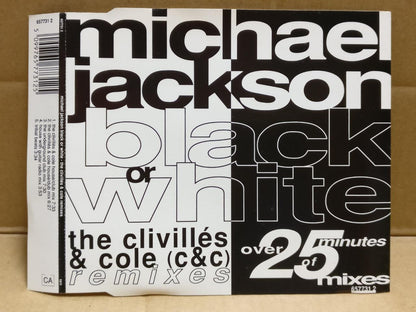 Michael Jackson Black Or White Single CD Radio Remixes 1992 Austria CD FCS9791