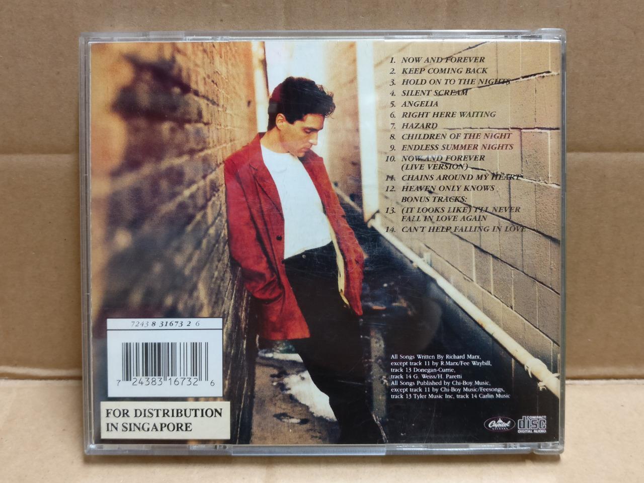 Richard Marx Ballads (Then, Now And Forever) 1994 Singapore English CD FCB2248