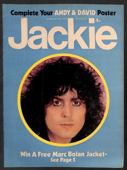 Vintage Jackie Magazine 1973 Marc Bolan Michael Jackson 5 Paul McCartney (MZ077)