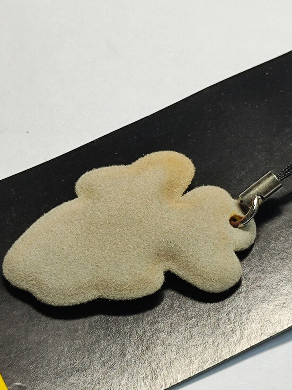 AMM68 STUNNING VINTAGE HANDPHONE CHARM DHL LOGO YELLOW AIRPLANE RUBBER (JF057)