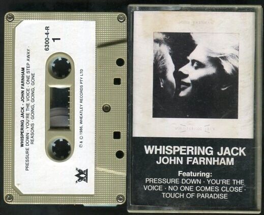 John Farnham Whispering Jack 1986 Pacific Music Rare Singapore Cassette CS422