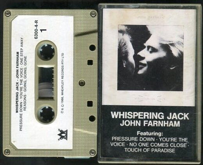 John Farnham Whispering Jack 1986 Pacific Music Rare Singapore Cassette CS422