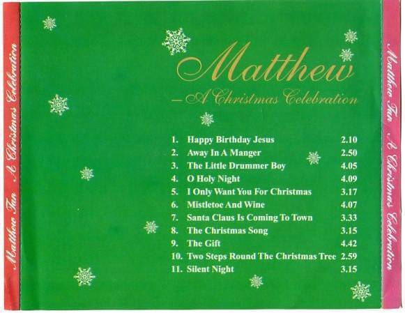 Mega Rare Singapore Matthew A Christmas Celebration Recorded In USA CD FCS5312