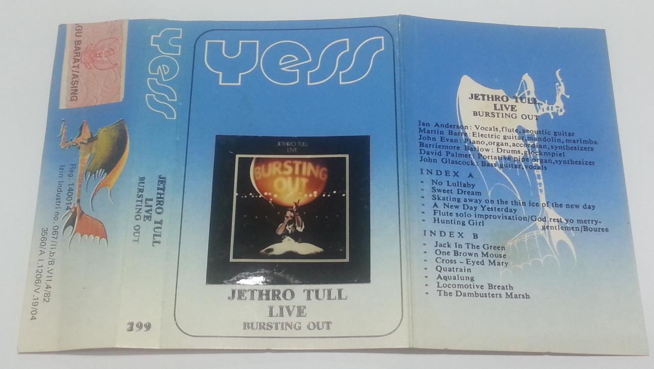 Mega Rare Jethro Tull Live Bursting Out Malaysia Cassette CS1109