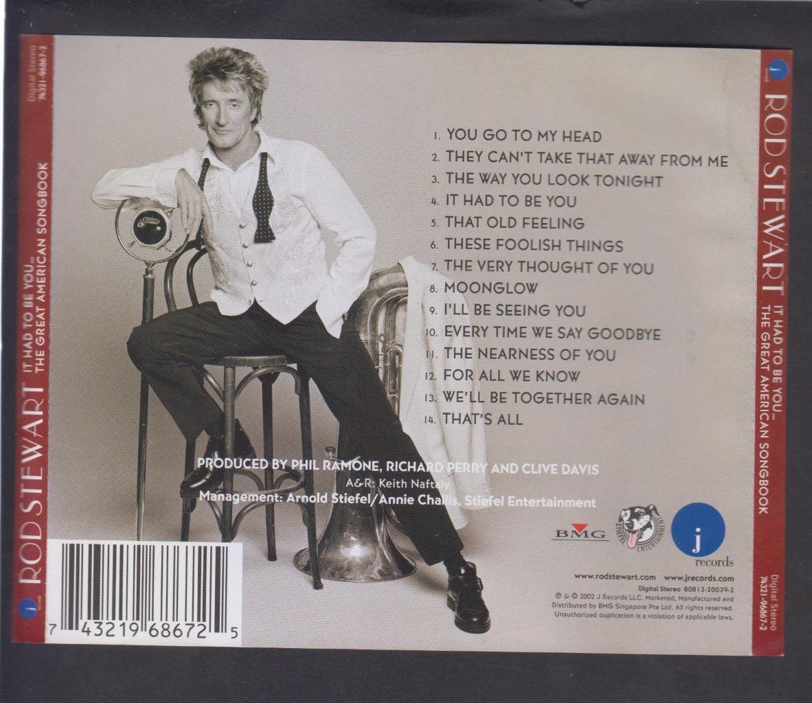 Mega Rare Rod Stewart It Had To Be You 2002 Singapore CD FCS7023