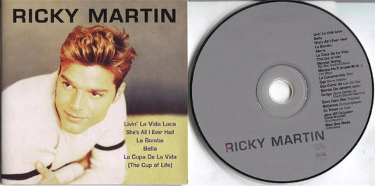 Mega Rare Ricky Martin On Cover Only Compilation English Malaysia CD FCS3673