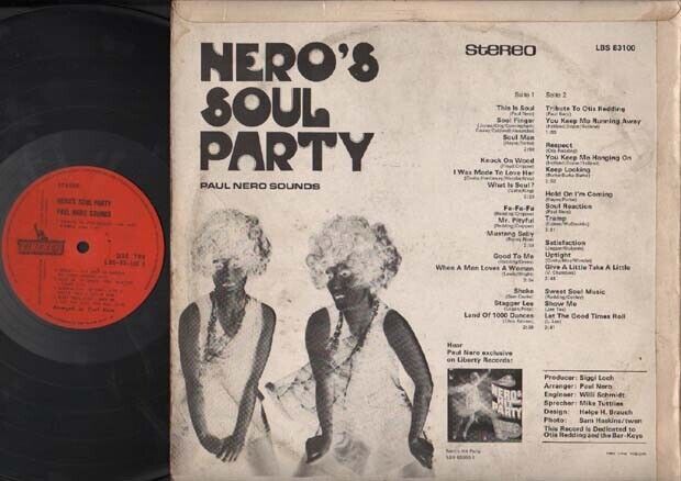 Rare Paul Nero's Soul Party Non-Stop Dance Music Liberty Singapore LP ELP1556