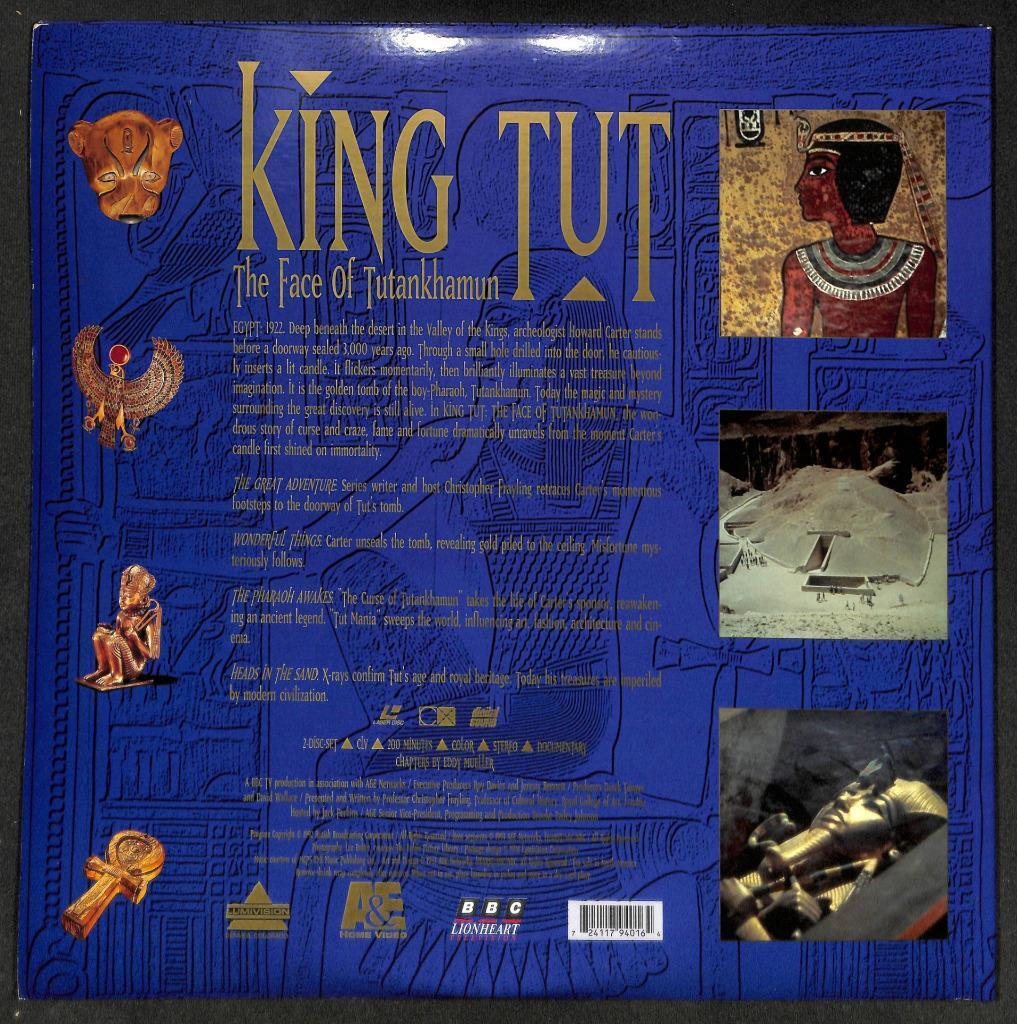 Mega Rare Egypt Movie King Tut The Face Of Tutankhamun G/F 2x Laserdisc LD1349