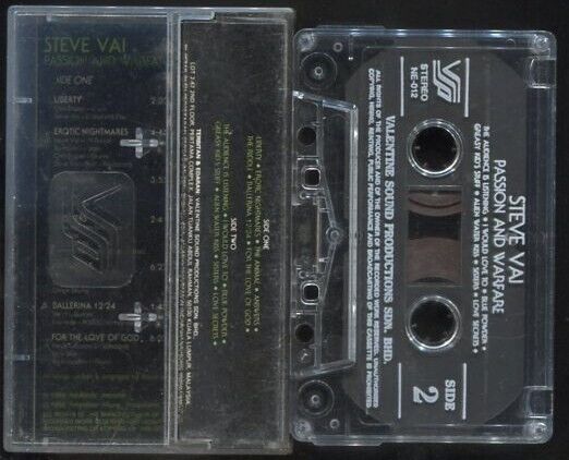 Steve Vai 1990 Rare Malaysia Kuala Lumpur Cassette CS007