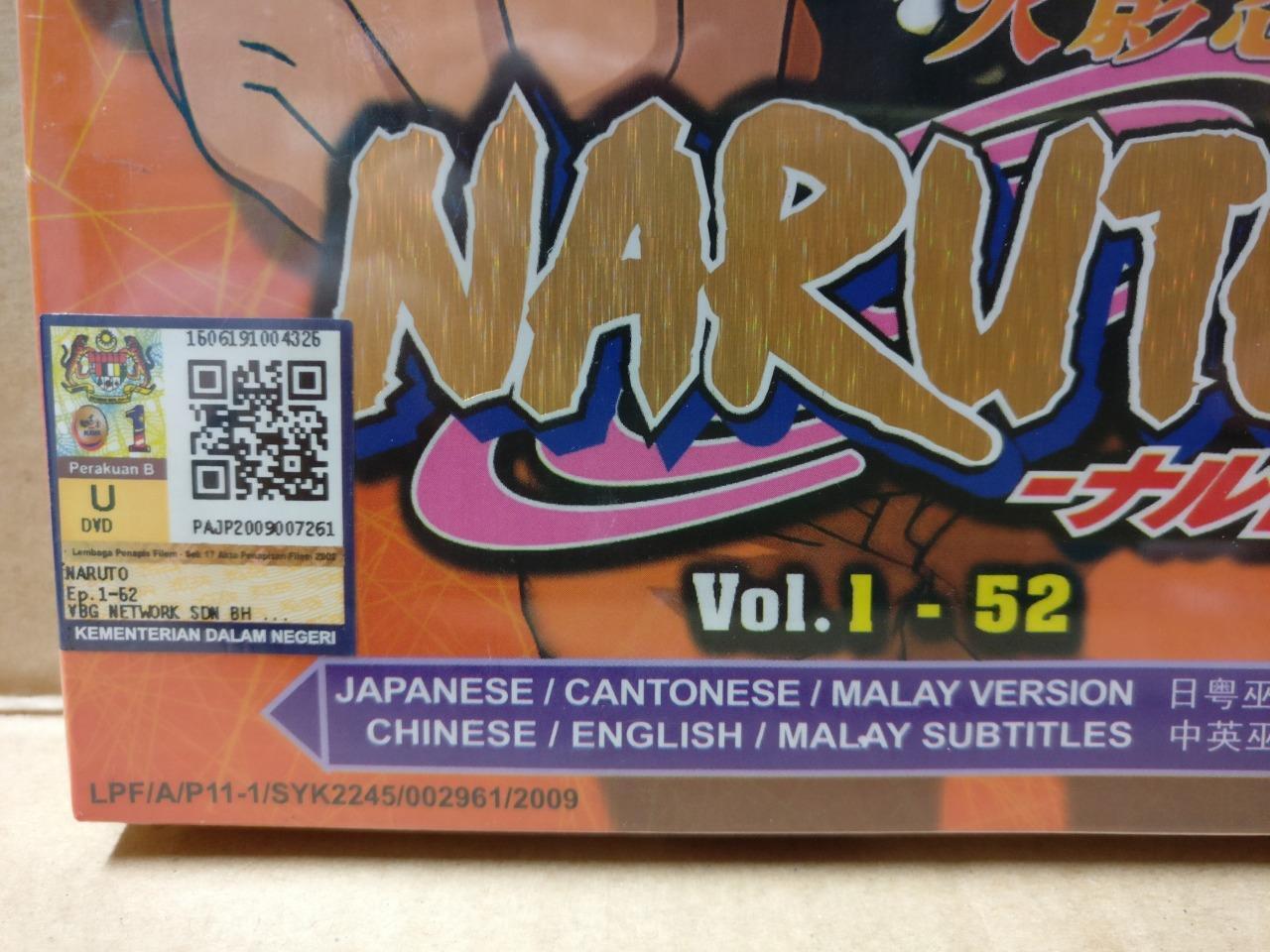 Sealed Japanese Animation Cartoon Naruto 火影忍者 Ch Eng Sub Malaysia 8x DVD FCB1861