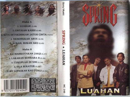 Mega Rare Malay Rock Band Spring 1997 Luahan Sony Music Malaysia Cassette CS964
