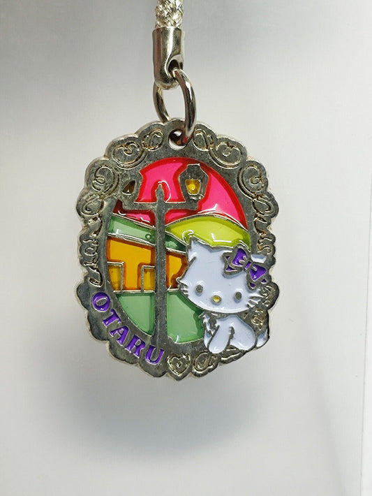 AMM68 STUNNING VINTAGE HANDPHONE CHARM CAT COLORFUL DESIGN JAPAN STYLE (JF056)