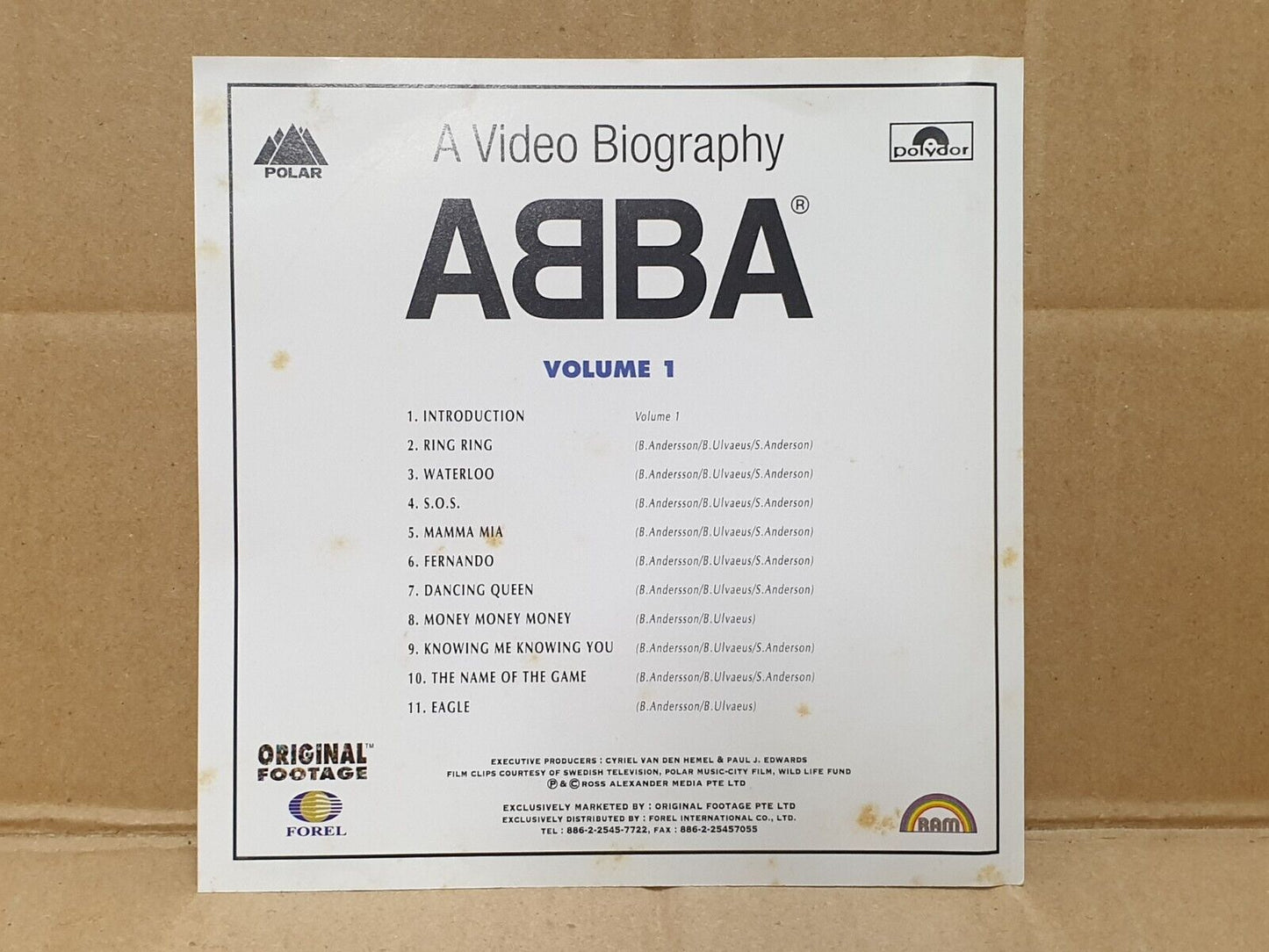 ABBA A Video Biography Singapore  English Video CD VCD (FCS10233)