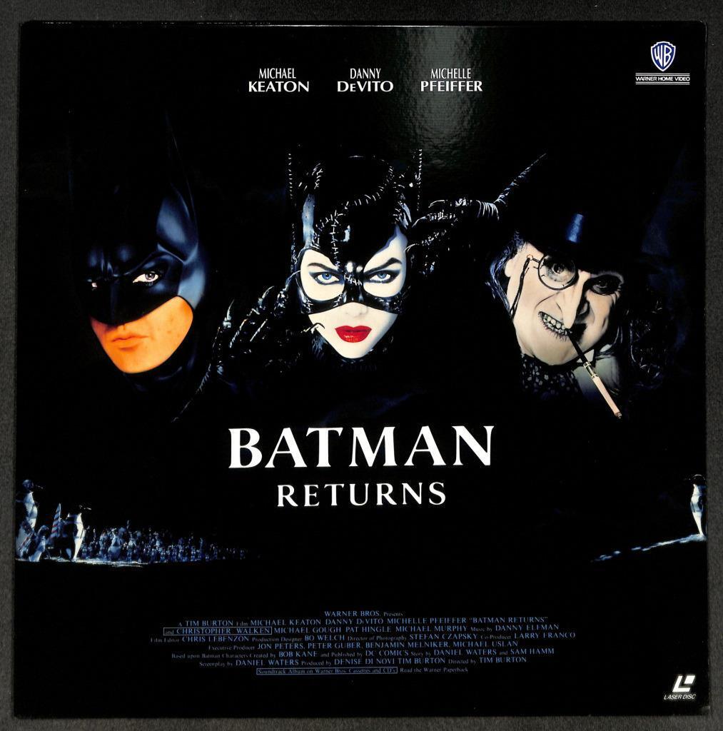 Movie Batman Returns 1992 Michael Pfeiffer G/F Rare Japan Laserdisc 2x LD LD1689