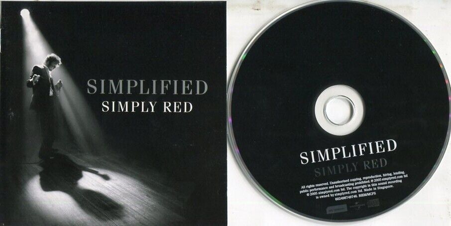 Simply Red Simplified 2005 UniversalMusic Mega Rare Made In Singapore CD FCS2503