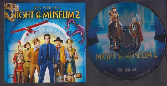 Movie Night At The Museum 2 Ben Stiller Robin Williams Singapore 2x VCD FCS6552