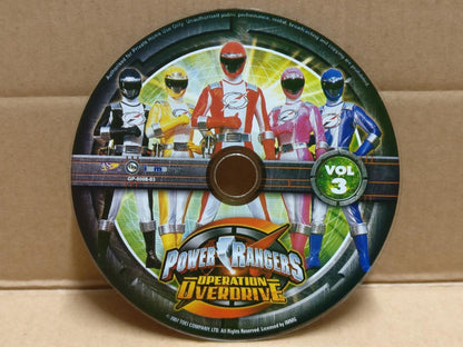 Power Rangers Operation Overdrive (3) Rare Singapore VCD Video CD & Card FCS9610