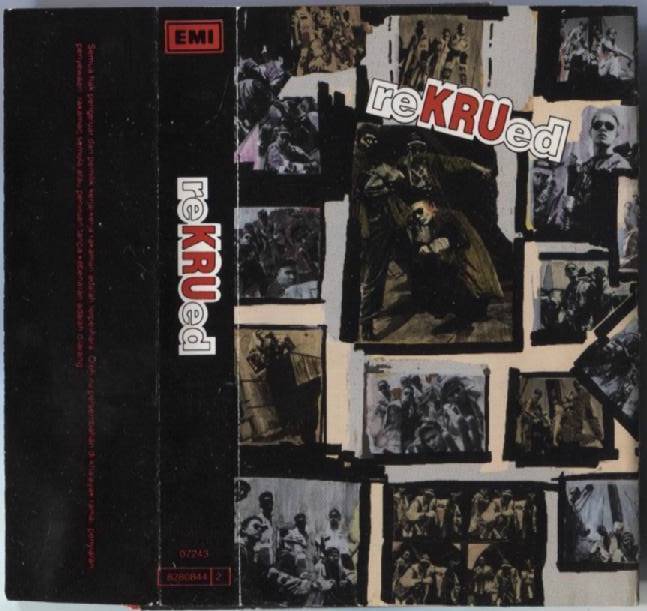 KRU Malay Rock Band reKRUed 1993 Mega Rare EMI Malaysia Cassette CS963