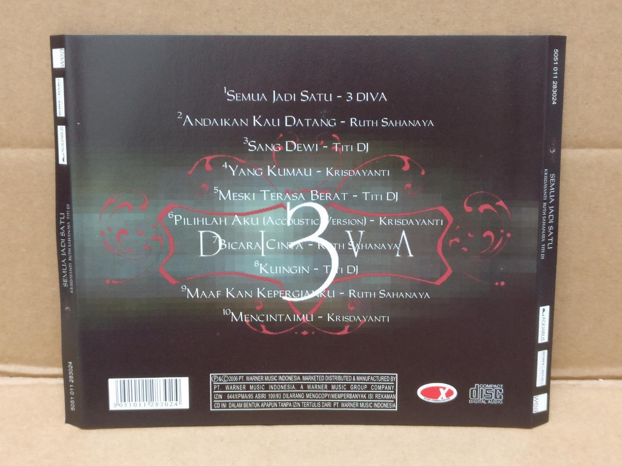 Malay 3 Diva Semua Jadi Satu 2006 Mega Rare Indonesia CD FCS8972