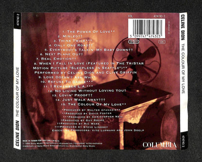 Celine Dion The Colour Of My Love 1993 Taiwan CD FCS7925