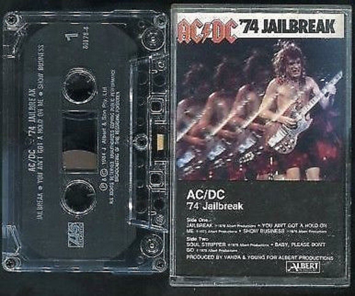 AC/DC 74 Jailbreak 1984 Atlantic USA Cassette 卡帶 磁帶 CS1770