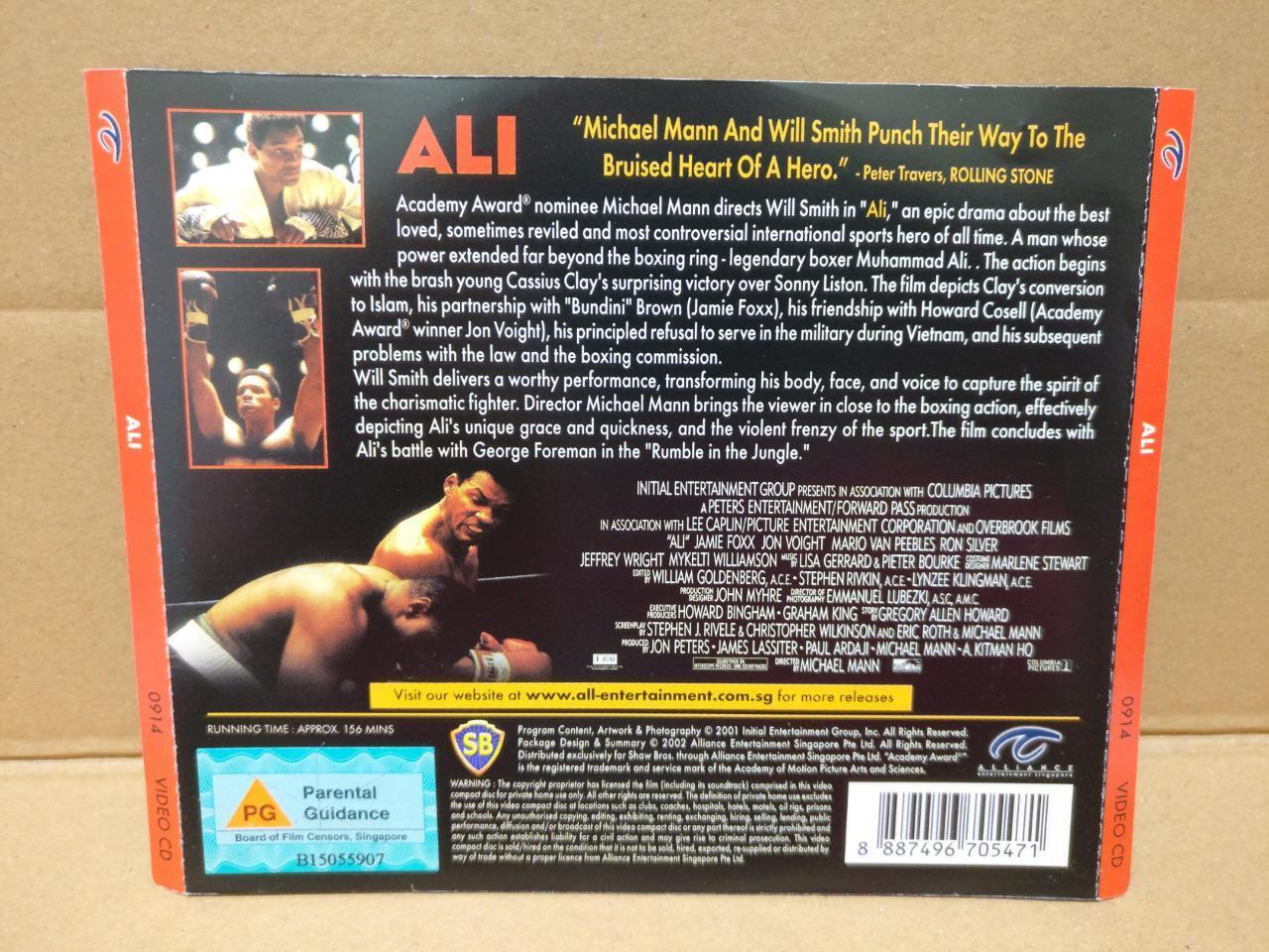 Boxing Movie ALI Will Smith Jamie Foxx Singapore 3x VCD FCS8304