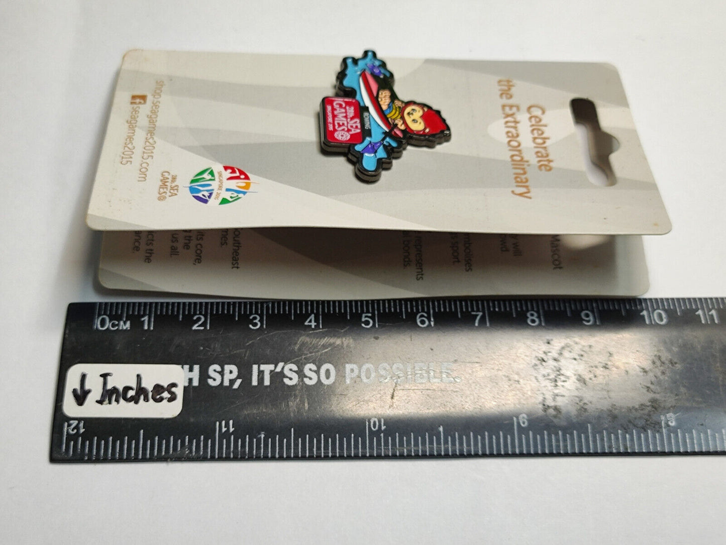 AMM68 PIN BADGE SINGAPORE 28TH SEA GAMES 2015 ROWING (JF139)